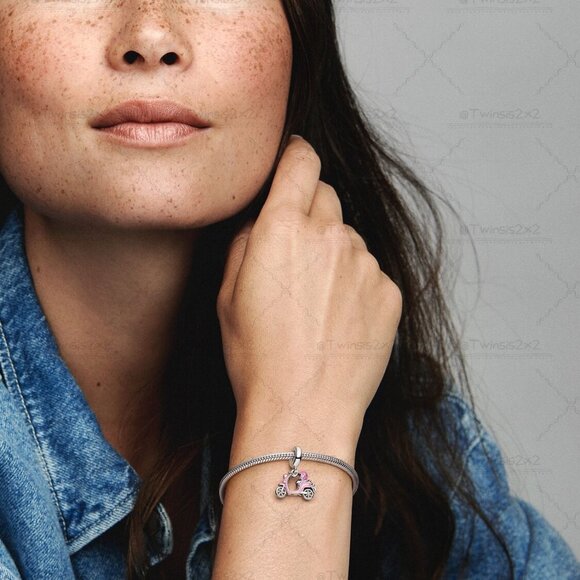 Pandora Pink Scooter Dangle Charm - Picture 5 of 5